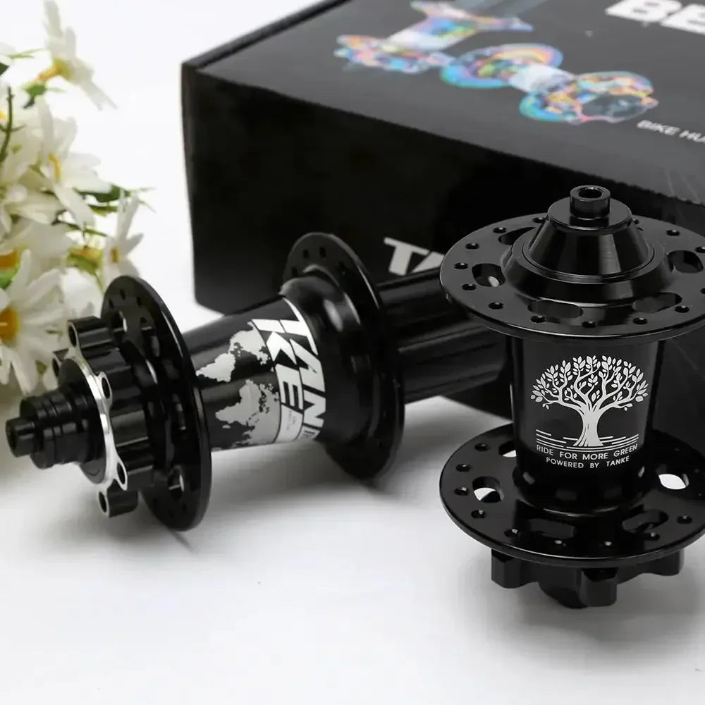 TANKE 120 Click Hub 6 Bearing MTB Mountain Bike Front Rear Thru HG 28 32 36 Holes Disc Brake Bicycle Hubs 8 9 10 11 12 Speed