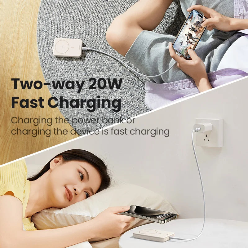 UGREEN PD20W Power Bank Magnetic 10000mAh Portable Wireless Fast Charging PowerBank for Magsafe for iPhone 17 15 Pro Max 16 Pro - Shoppiline