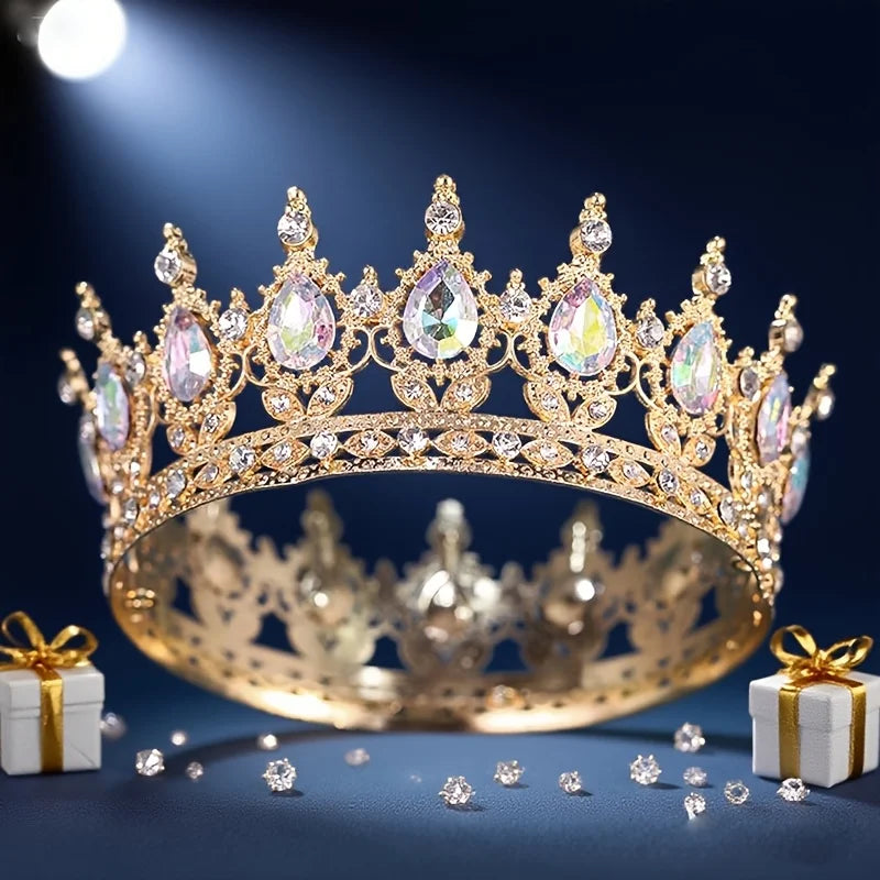 Baroque Crystal Tiaras And Crowns Headband For Women Party Prom Diadem Bridal Wedding Hair Accessories Jewelry Crown Tiara Gift