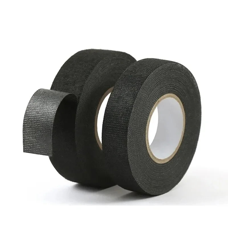 15 Meter Heat-resistant Flame Retardant Tape Coroplast Adhesive Cloth Tape For Car Cable Harness Wiring Loom Protection - Shoppiline