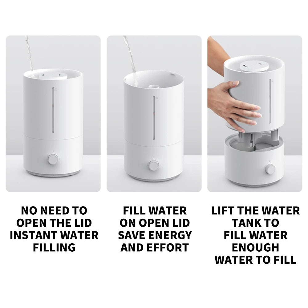 Original MIJIA Humidifier 2 300mL/h Humidification 4L Large Capacity Mist Maker Add Water Home Humidity Control Low Sound CN