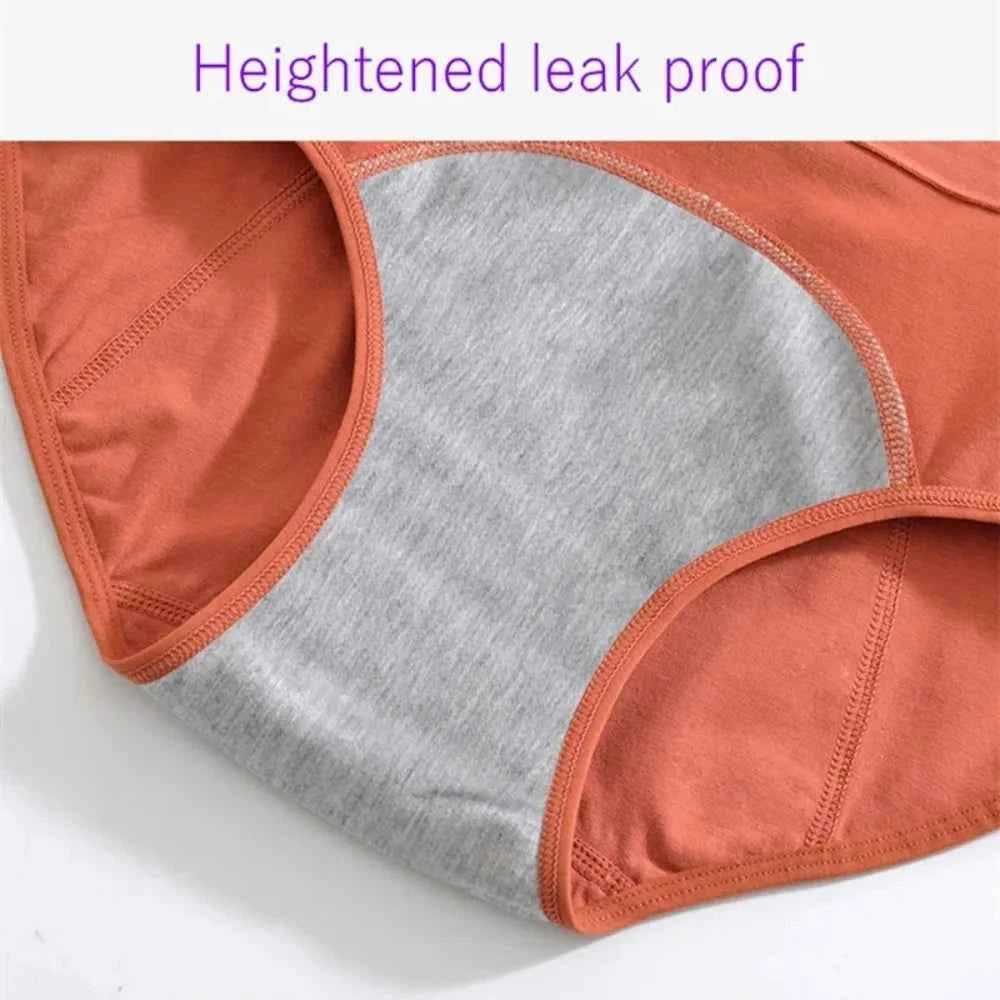 Cotton menstrual underwear, high-waisted underwear overalls, menstrual pants, leak-proof Bragas menstrual pants