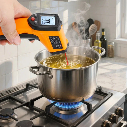 2026New Infrared Thermometer Handheld Temperature Gun Non-Contact Laser Heat Tester -50-400°C for Industrial Home Automobile Use - Shoppiline