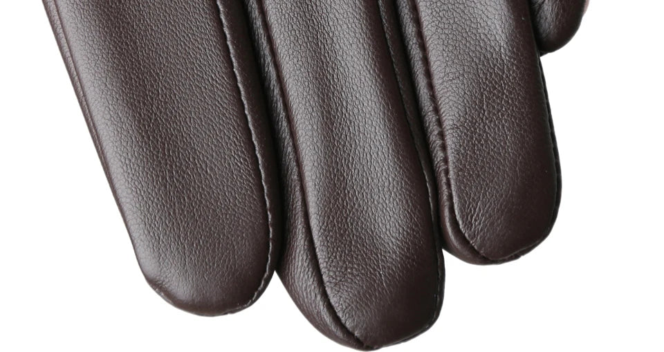 Women's sheepskin gloves winter warm plus velvet short thin touch screen driving color women's leather gloves good quality -2226
