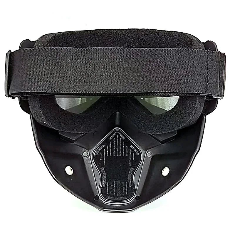 Motocross Goggles Outdoor Unisex Cycling Riding Skiing Windproof Goggles Eyewear With Detachable Mask Protection Motorcycle