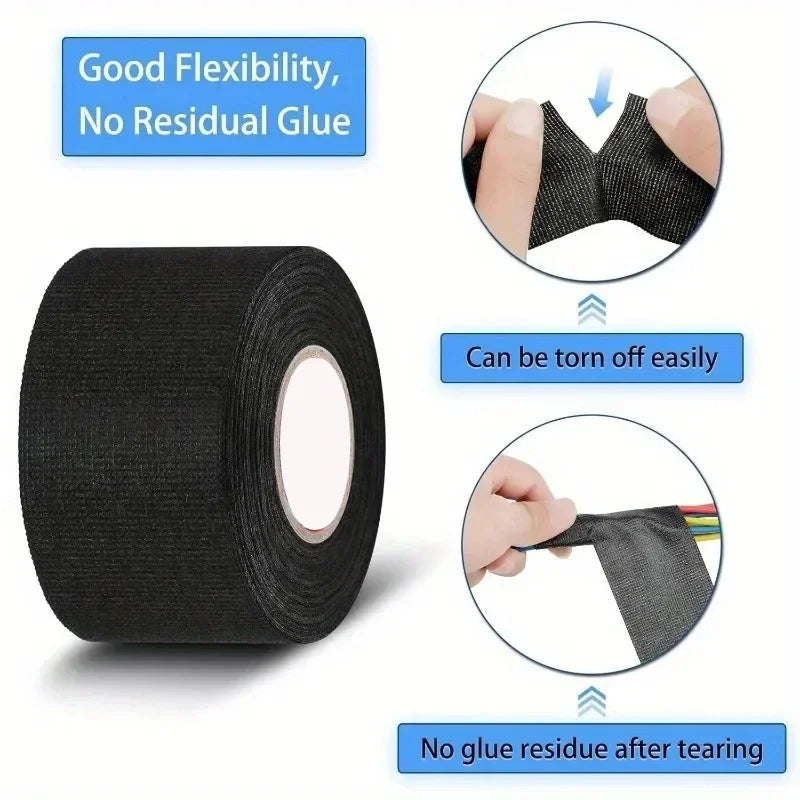 9/15/25/32/50MM Tape Car Engine Compartment Car with High Temperature Resistance Insulation Flame Retardant Electrical Tape