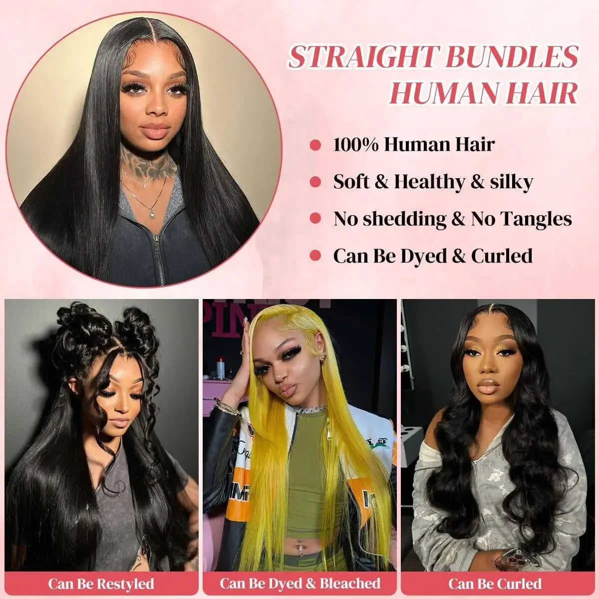 30 32 Inch Full Head Body Wave Bundles 100% Raw Human Hair Weaving Virgin Hair Extensions 1 3 4 Pcs Natural Black Color Double Weft Remy Hair Thick Full Ends Hair Bundles