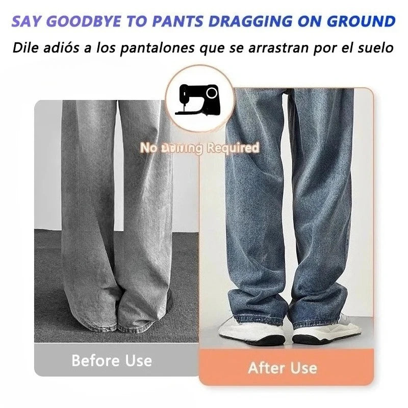 4~10PCS Invisible Leg Shortening Clip, Non-Slip Pants Edge Clip, Quick Fix Hem Clip, Hidden Pants Adjuster, Sewing Accessories