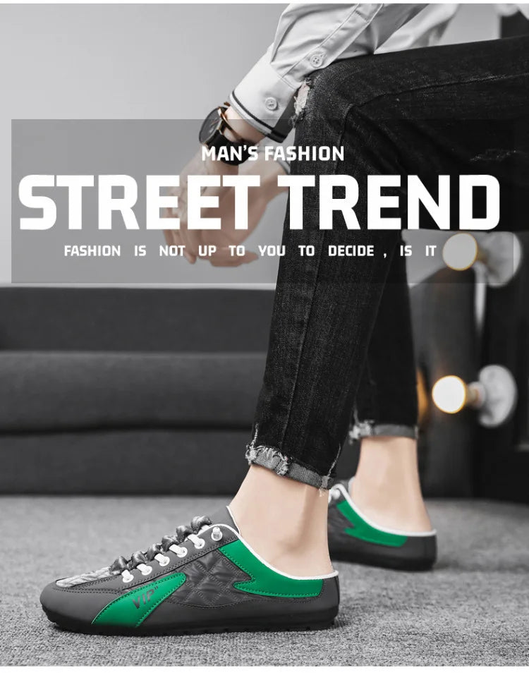 2025 Summer Slippers for Men Trendy Men's Flat Bottom Casual Shoes Soft Sole Support Shoes Men's Sneakers Zapatos De Hombre - Shoppiline