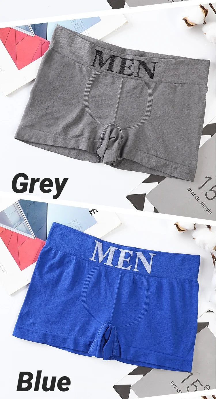 Lot de 5 Boxers Confortables pour Hommes, Couleur Unie, Haute Élasticité, Respirants