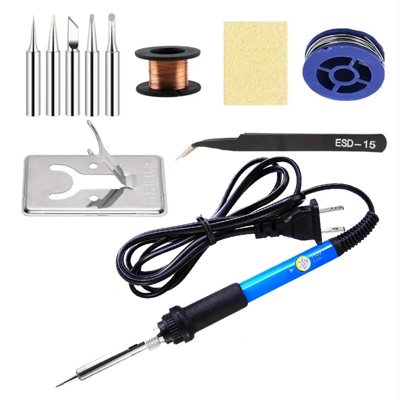 Adjustable Temperature Electric Soldering Iron 60W Electric Soldering Iron Welding Solder Repair Tool (Note Your Local voltage)