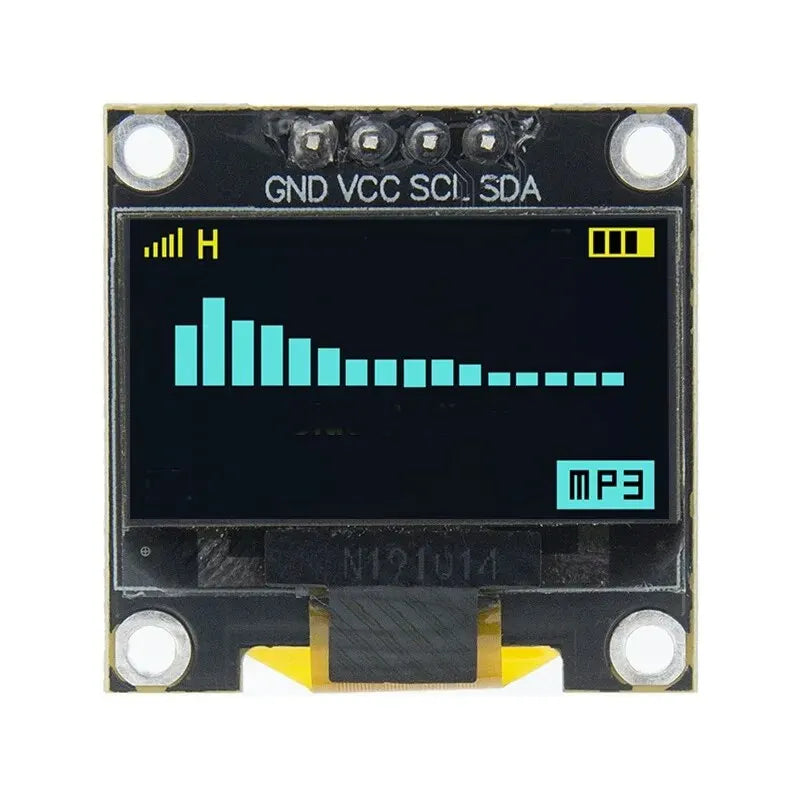 TENSTAR 0.96 Inch I2C OLED Display Module Driver chip SSD1315 White Blue Yellow 128X64 4Pin IIC Serial 12864 LCD Screen Board