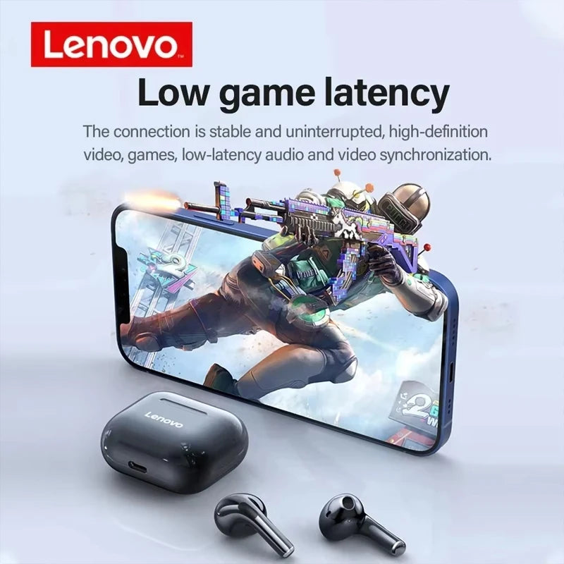 LenovoLP40 Bluetooth Earphones TWS Immersive Sound HIFI With Mic Wireless  Headphones Touch Control HD Call Game Earbuds fashion
