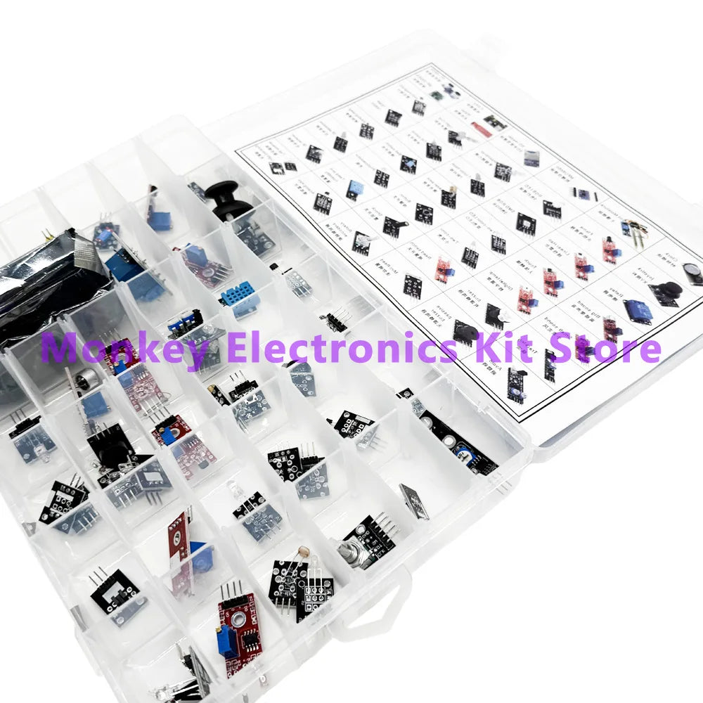 45 in 1 Sensors Modules and  16 Kinds Starter Kit For Arduino Raspberry Pi , Better Than 37 in 1 With Box DIY UNO R3 MEGA2560 - Shoppiline