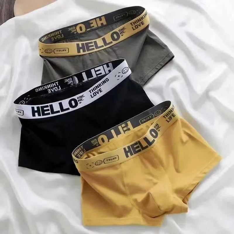 Men's Boxer Briefs Soft Comfortable Breathable Lightweight Daily Wear Male Underpants