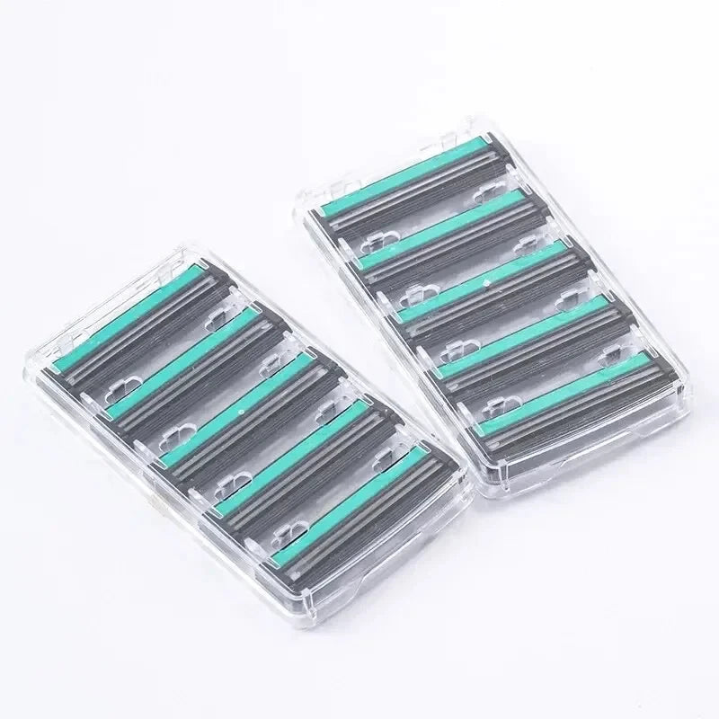 Premium Double Edge Razor Set – Heavy-Duty Men's Shaving Kit with 1 Reusable Razor & 20 High-Quality Replacement Blades