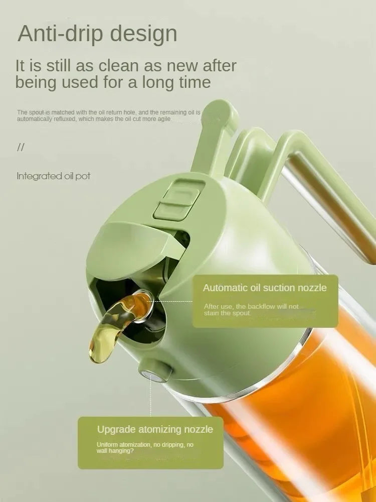 Pour and Spray Oil Dispenser Bottle – High Capacity Kitchen Fryer for Olive Oil