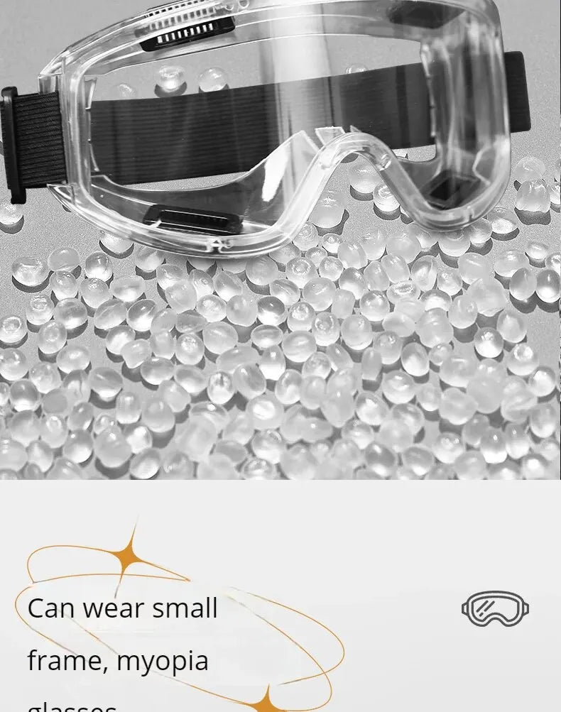 Goggles Splashproof Dustproof Windproof Sandproof Anti-fog Transparent Riding Skiing Sports Glasses