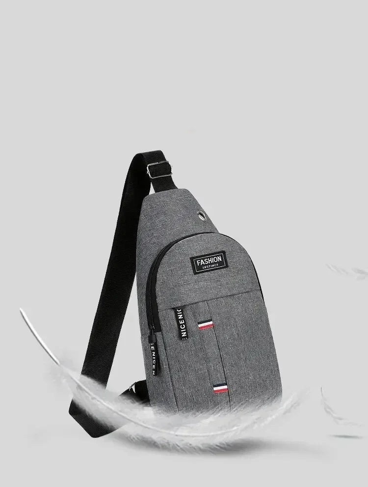 Classic Fashion Canvas Waterproof Sling Chest Crossbody Bag Sport Travel Outdoor Bag Practical Casual Daily Carry Capacity Bags