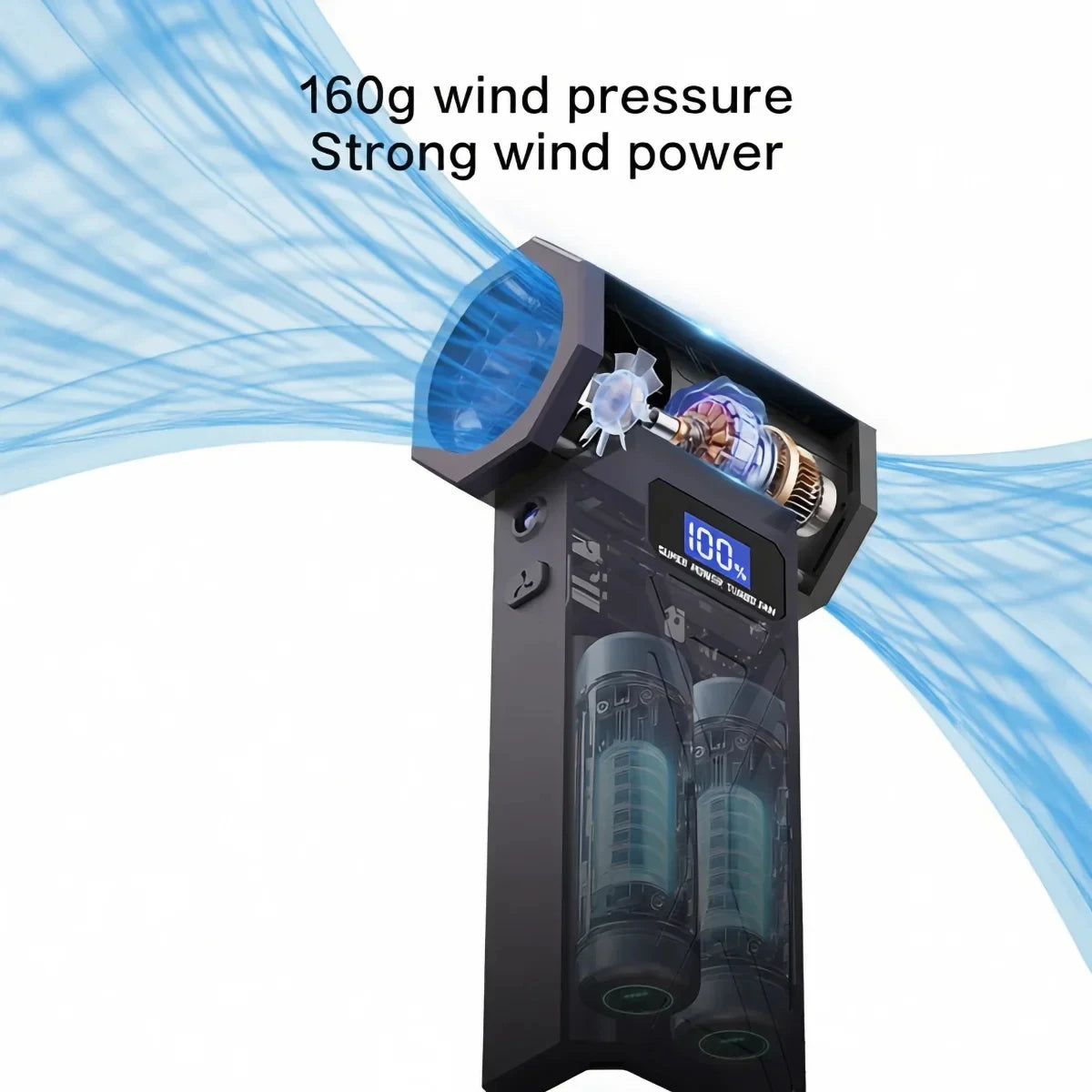 Powerful Air Blower 110000Rpm 4 Gear Adjustable Turbo Jet Blower With Led Light Battery Display Cordless Compressed Air Duster - Shoppiline