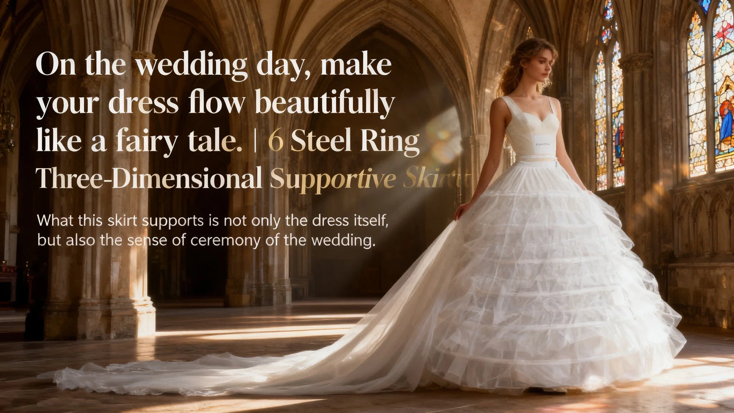 New Hot Sell 4 Hoops Big White Petticoat Super Fluffy Crinoline Slip Underskirt For Wedding Dress Bridal Gown In Stock