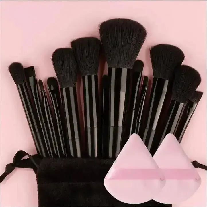 13-teiliges Premium-Make-up-Pinsel-Set aus synthetischen Nylonborsten – Weich, sanft und tierversuchsfrei für makellose Foundation, Rouge, Puder,