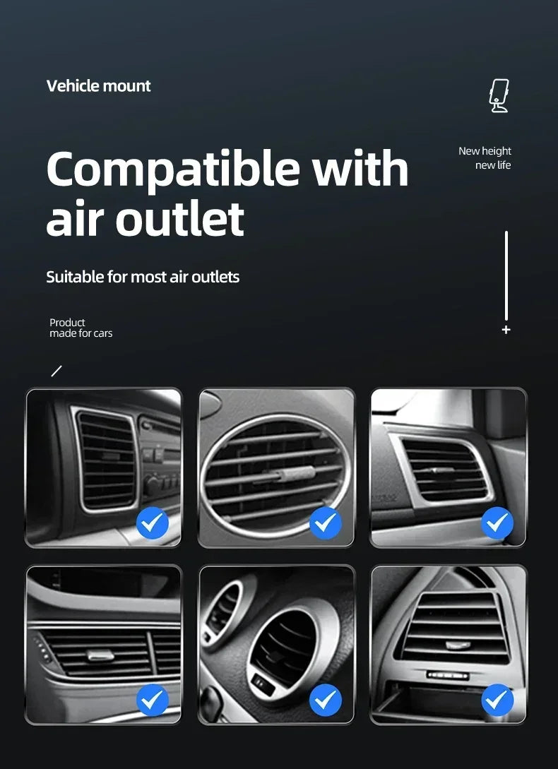 VIKEFON Car Wireless Charger Car Phone Holder for iPhone 17-12 Pro Max 11 Pro X MAX 8 7 Plus Intelligent Infrared Phone Holder - Shoppiline