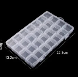 1pc Plastic 28-Grid Jewelry Storage Case, Removable Dividers For Craft Tiny Components
