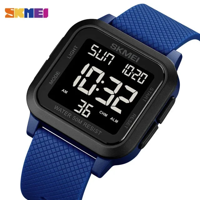 SKMEI 1894 Sport Electronic Watch for Men Shockproof Waterproof Countdown Mens Wristwatch Military Alarm Clock 1960 Reloj Hombre