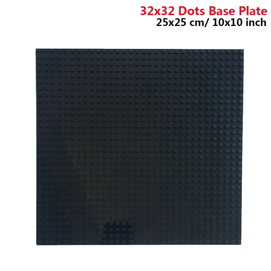 25.5*25.5cm 32x32 Baseplate Classic Building Blocks Base Plate Bricks Parts Compatible Building Blocks Teenagers Bricks Toys