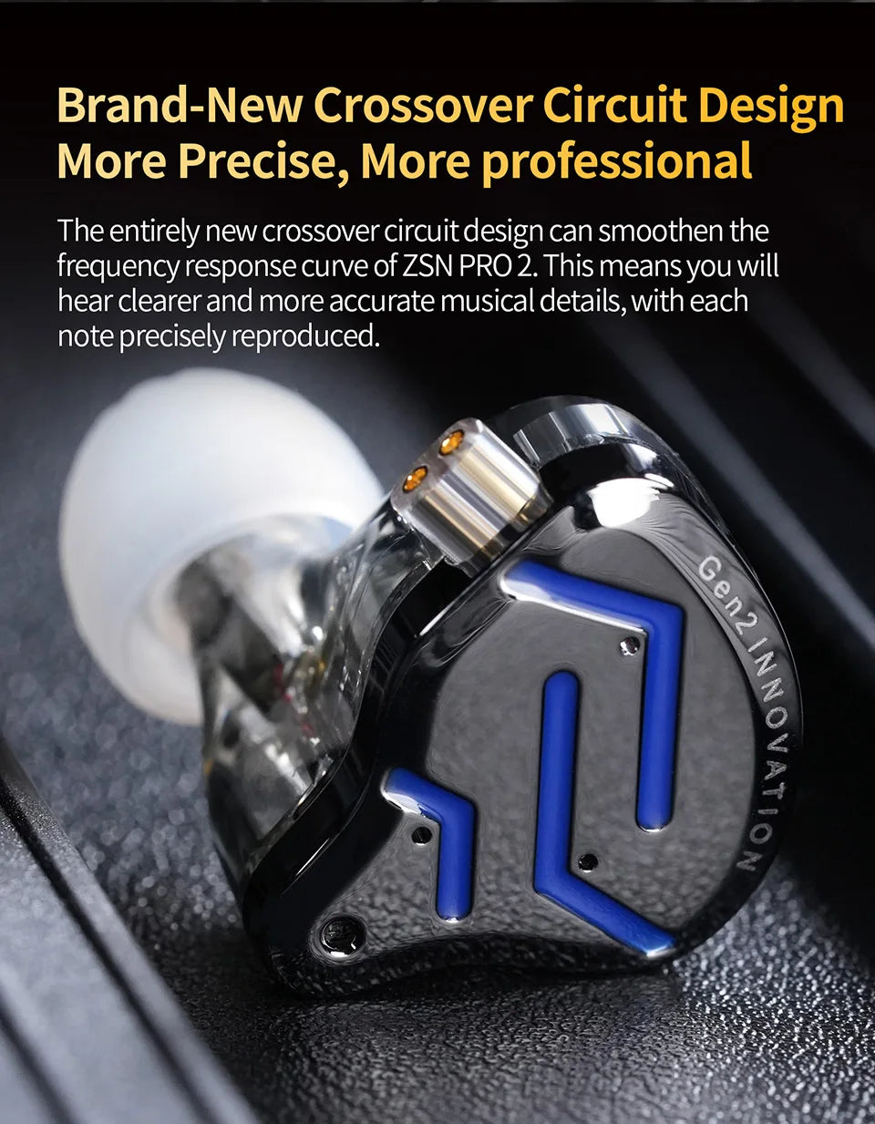 Écouteurs intra-auriculaires hybrides KZ ZSN Pro 2 1BA+1DD en métal HIFI Bass Casque de surveillance Écouteurs de sport à réduction de bruit