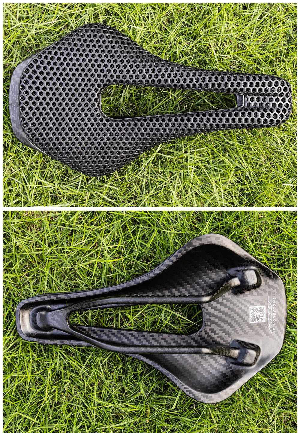 RYET Full Carbon 3D Printed Saddle Ultralight Hollow Comfortable Breathable MTB Road Racing Bike Cycling Seat Bicycle Accessory - Shoppiline