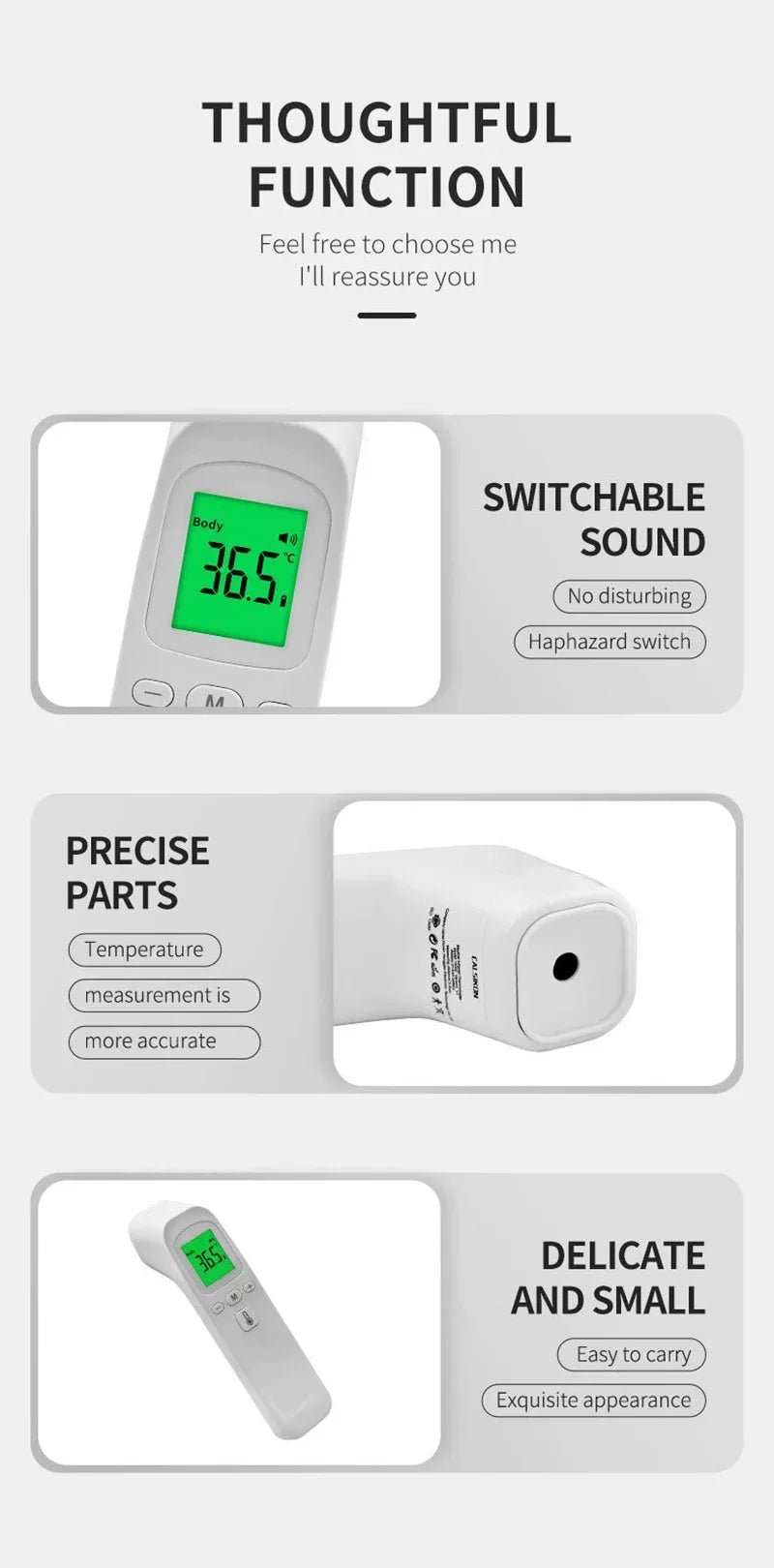 Medical Digital Infrared Thermometer Quick Temperature Measurement Medical Handheld Body Forehead Non-contact Thermometer