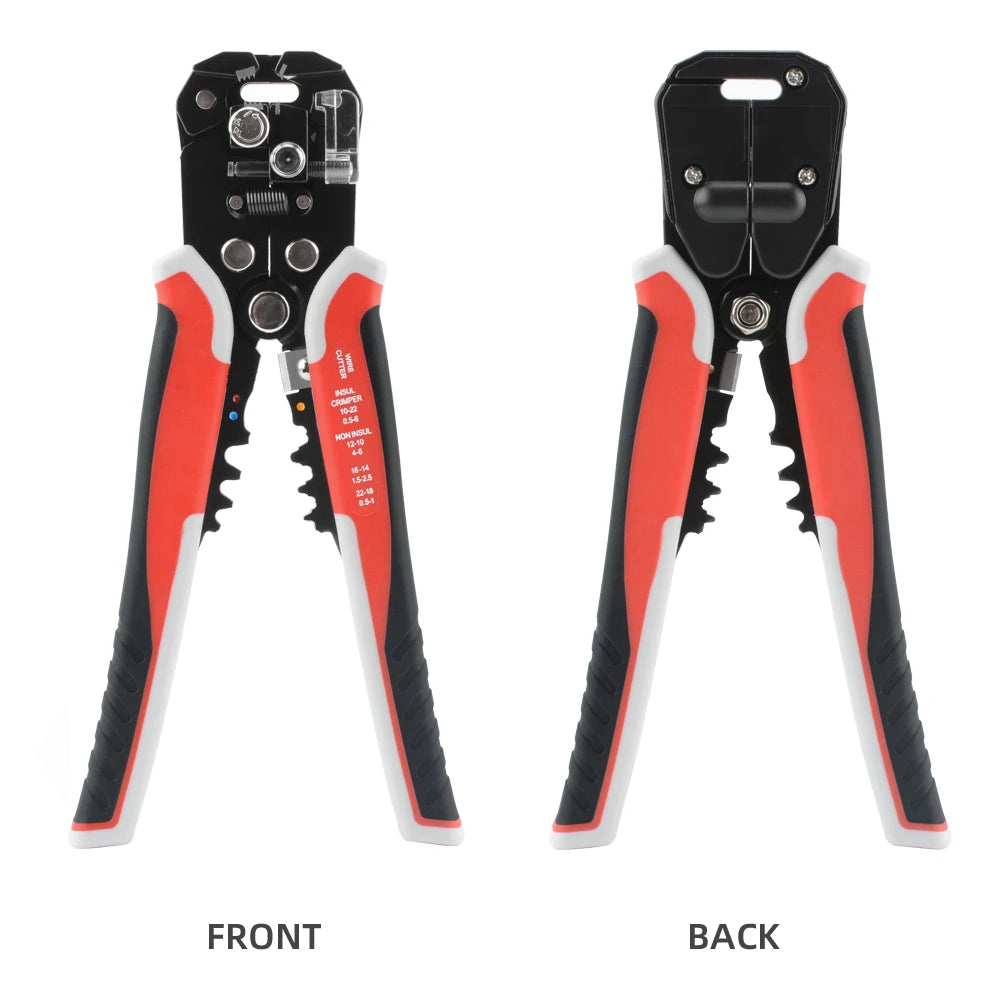 Crimper Cable Cutter Adjustable Automatic Wire Stripper Multifunctional Stripping Crimping Pliers Terminal Hand Tool - Shoppiline