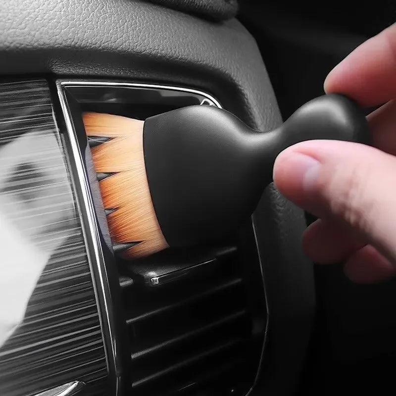 Auto-Lüftungsreiniger weiche Bürste mit Gehäuse Auto-Innenraumreinigungswerkzeug Künstliche Auto-Bürste Auto-Spaltenentstaubung Auto-Detailing