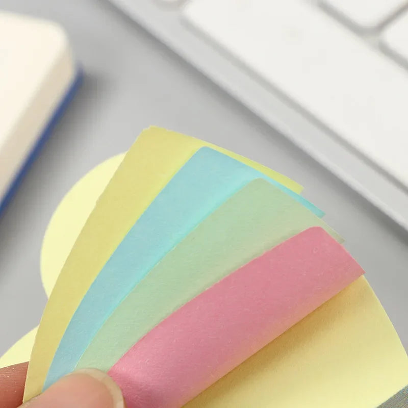 100 Sheets Heart Sticky Notes Notepad Self Sticky Note Pads Notebook Planner Sticker for Office School Stationery Accessories