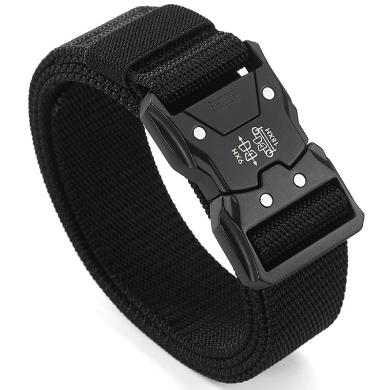 1pcs Versatile Men's Tactical Belts - Durable, Adjustable Design - for Outdoor Hunting & Sports Enthusiasts Men Belt