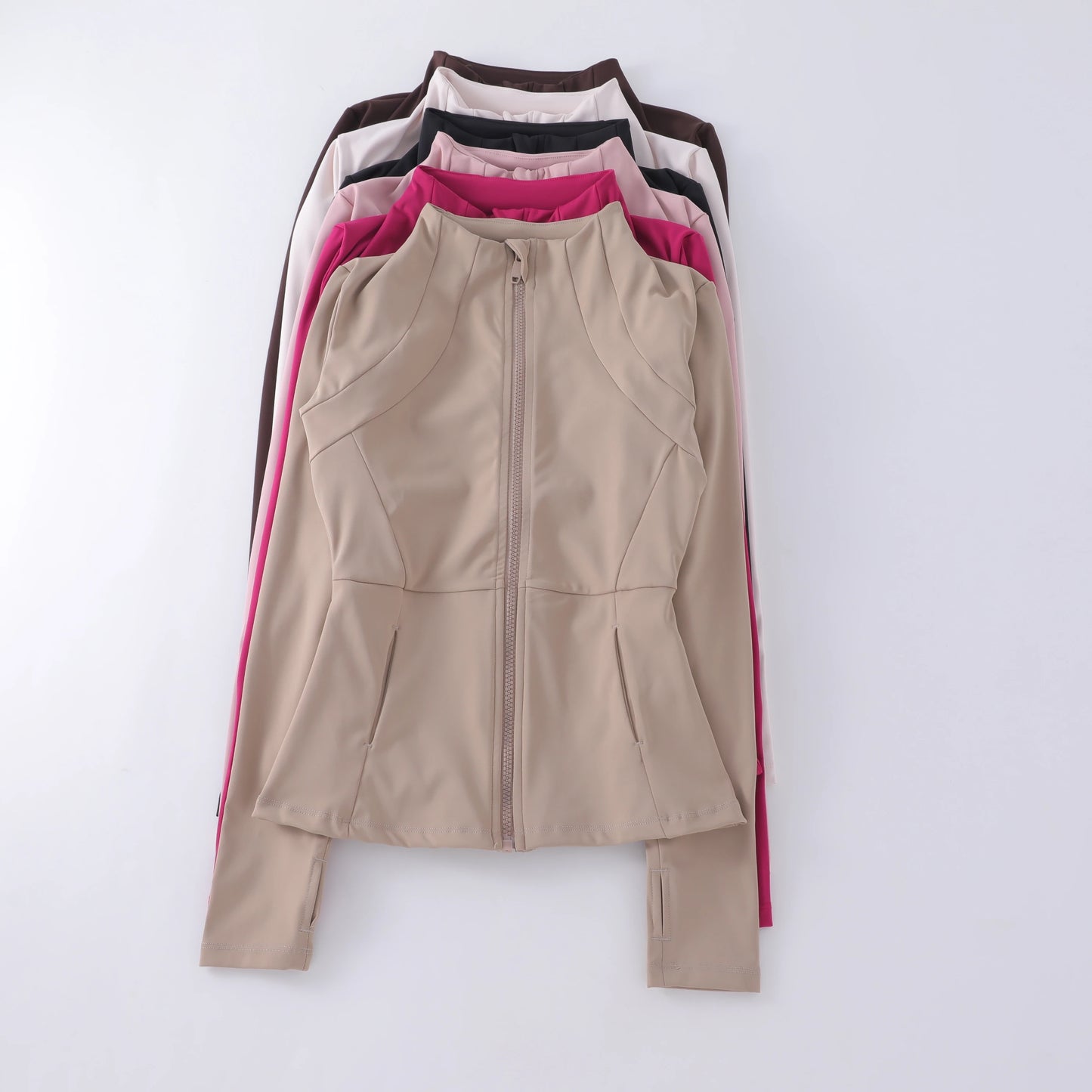 2025 Fitness Clothing Sportswear Tops Ladies Seamless Women Top T Shirt Long Sleeve Yoga Wear Jacket