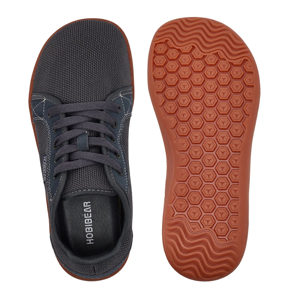 HOBIBEAR Unisex Wide Toe Barefoot Shoes for Men Women Outdoor Trail Running Minimalist Walking Shoes Lightweight and Breathable
