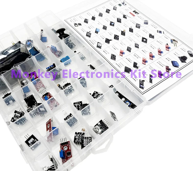 45 in 1 Sensors Modules and  16 Kinds Starter Kit For Arduino Raspberry Pi , Better Than 37 in 1 With Box DIY UNO R3 MEGA2560 - Shoppiline