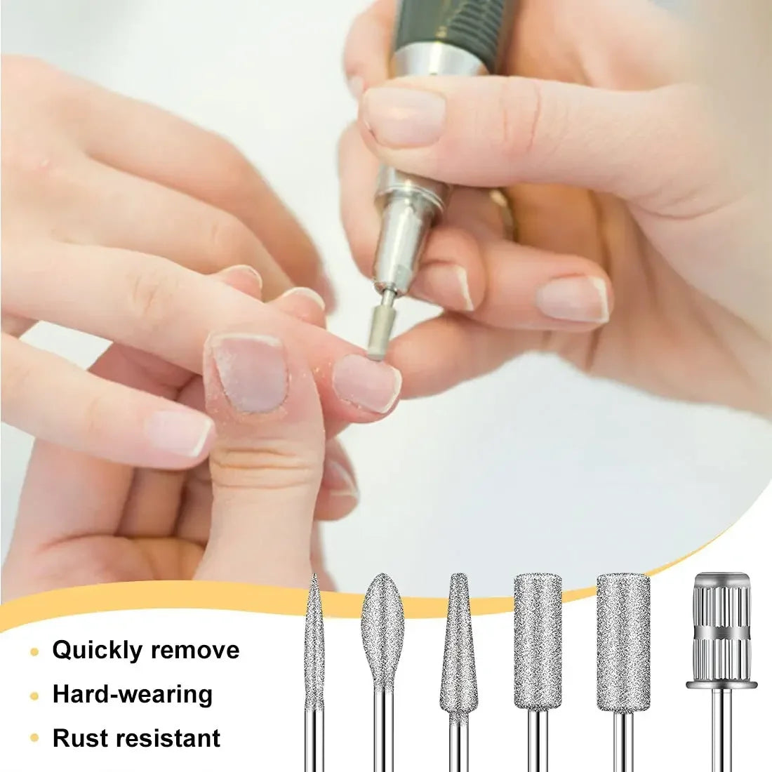 6-in-1 Professional Electric Nail Drill Kit – Nail File Pen for Filing, Polishing & Exfoliating