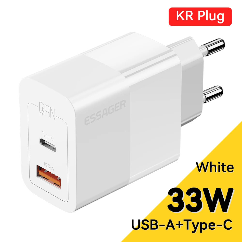 Essager USB C Charger 33W GaN Type C PD Fast Charging For iPhone 14 13 12 11 Pro Max XS 8 P For iPad Pro Air iPad Mini - Shoppiline