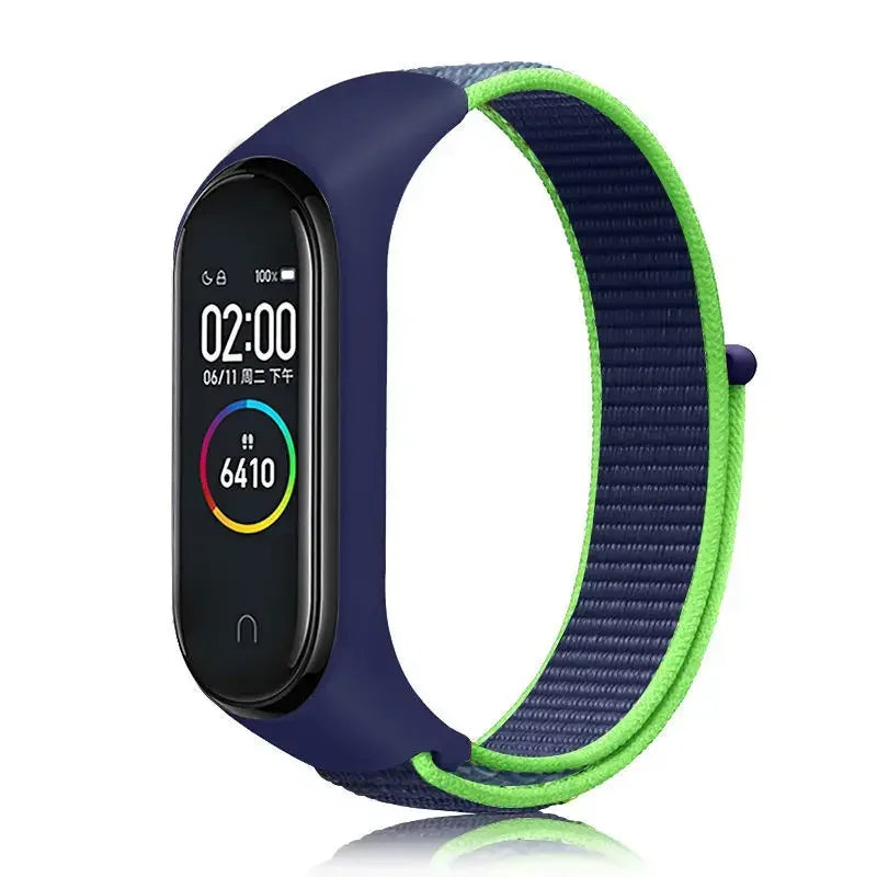 Nylon loop Mi band 4 5 6 Strap Replacement Soft Adjustable Wrist Watchband Pulsera correa For Xiaomi Mi band 3 4 5 6 7 Bracelet