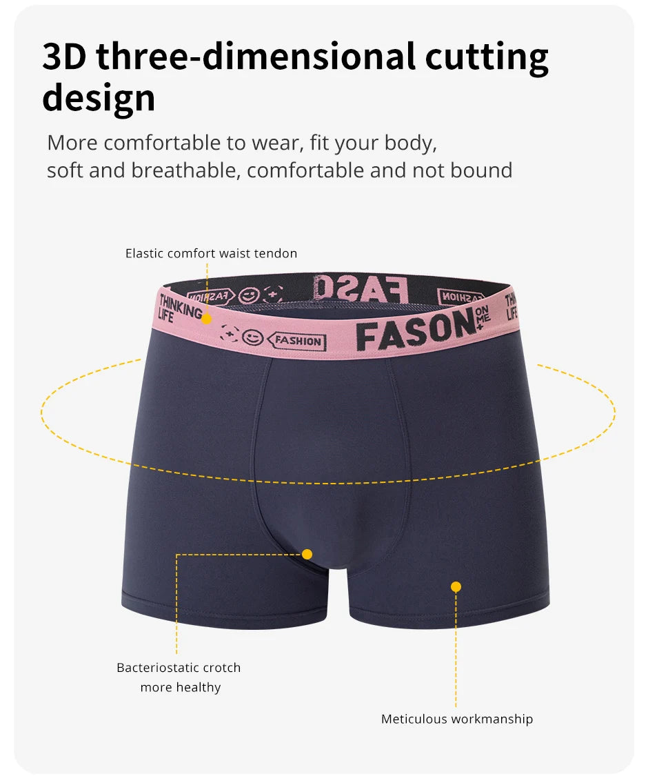 Ensemble de 4/10 boxers pour hommes, décontractés et à la mode, shorts de sport élastiques pour jeunes grandes tailles et cyclistes.