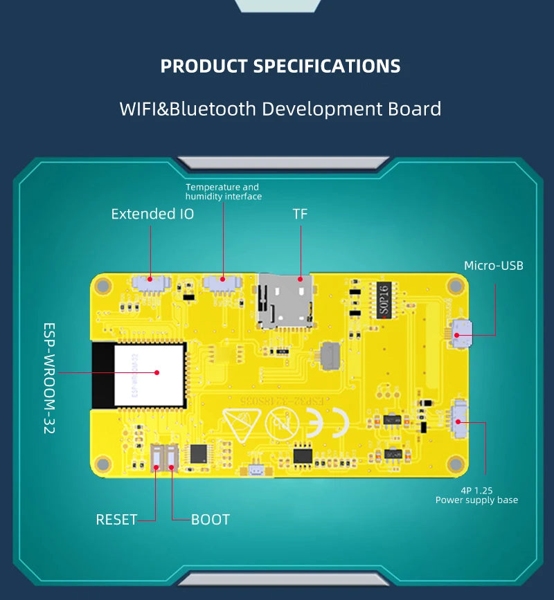 ESP32 Arduino LVGL WIFI&Bluetooth Development Board 2.8 " 240*320 Smart Display Screen 2.8inch LCD TFT Module With Touch WROOM - Shoppiline