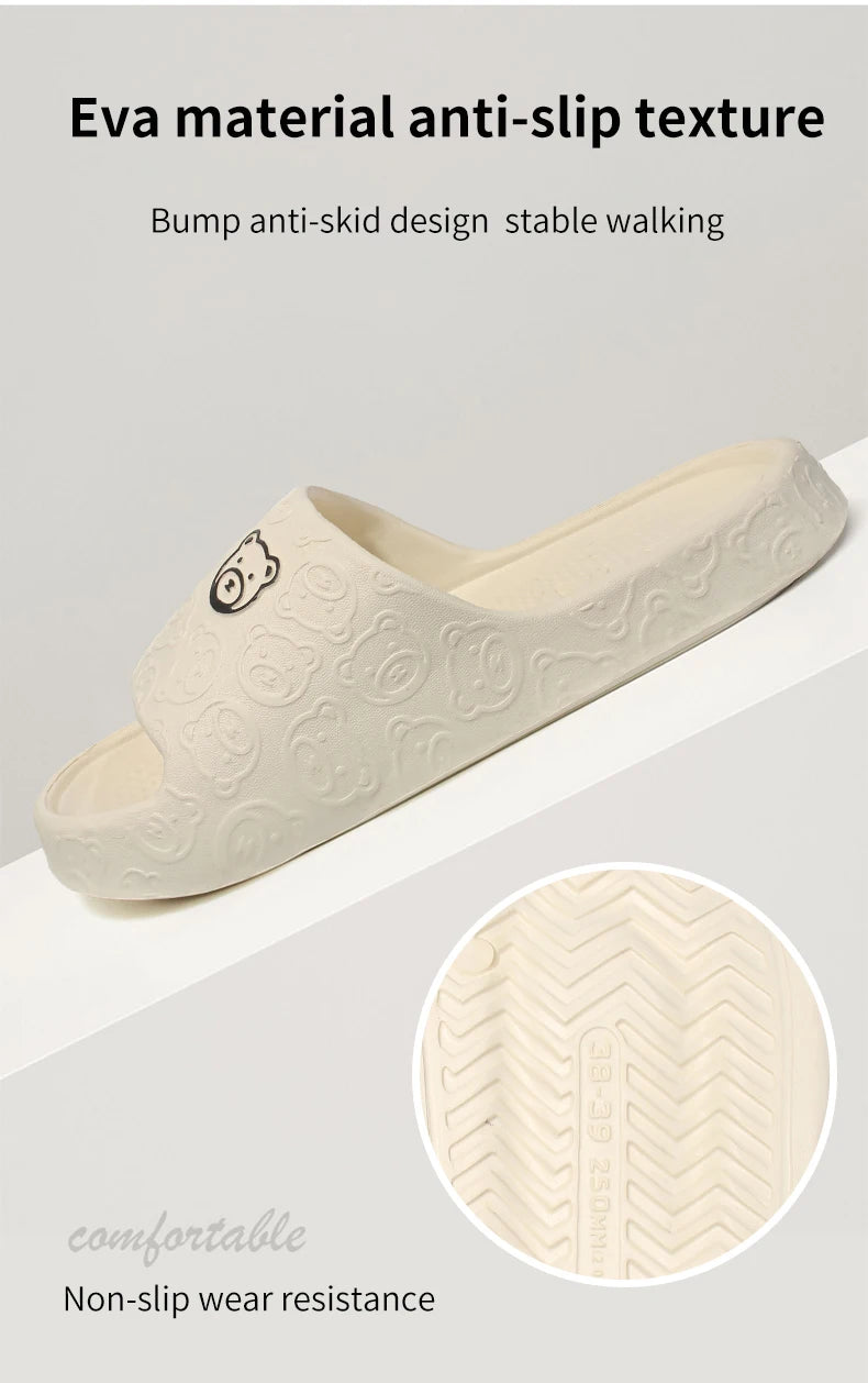 Rutschfeste Hausschuhe Damen Outer Wear 2024 Neue Badezimmer-Hausschuhe Indoor Home Sandalen Damen Sommer Eva