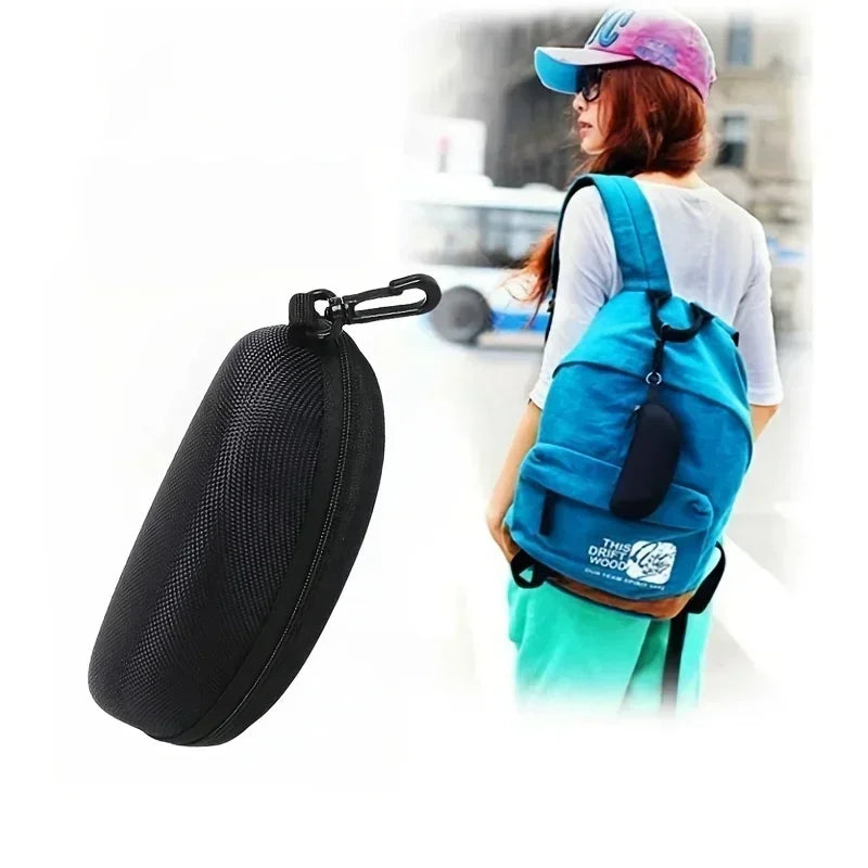 5/10pack Portable Zipper Sunglasses Protector Box Eye Glasses Case Box Oxford Travel Pack Glasses Case Accessories With Hook