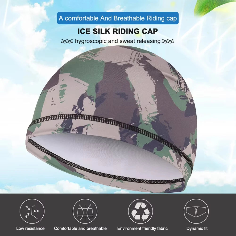 Cooling Skull Cap Helmet Lining Breathable Sweat Wicking Cycling Sports Running Hat Comfortable Outdoor Hiking Cap Quick Dry Cap