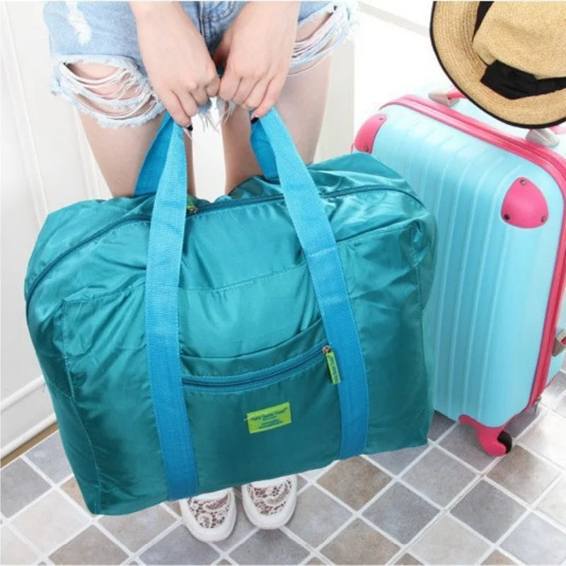 Travel Duffel Bag Lightweight Foldable Unisex Tote Carry On Luggage Weekender Overnight Stays Suitcase Organiser 20L Large Bags