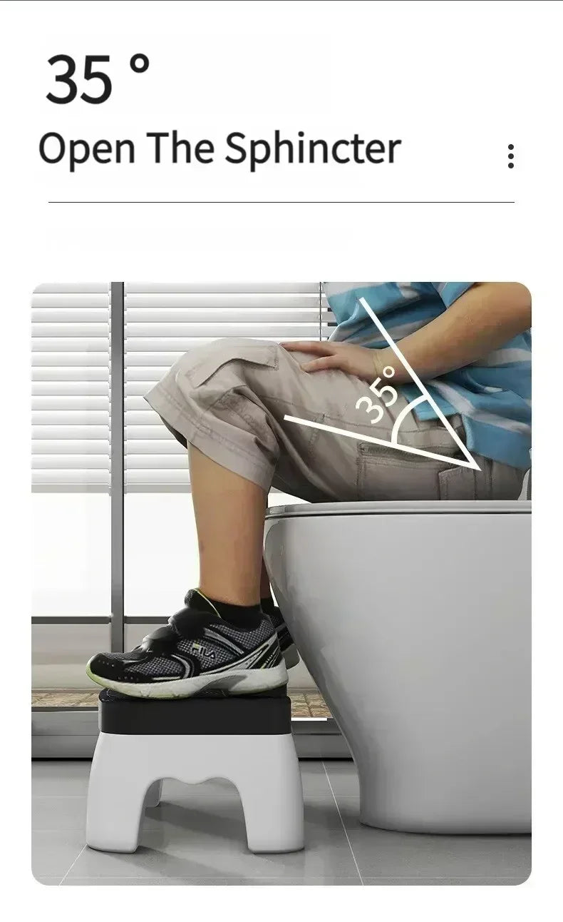 Universal Squatty Potty Toilet Stool - Waterproof Foot Stool for Adults, Kids, Seniors & Pregnancy Support